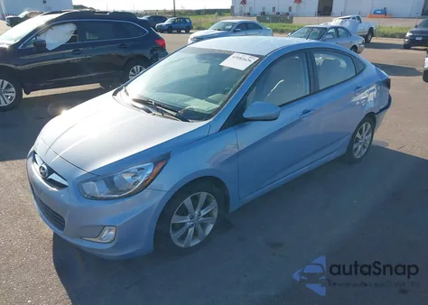 2013 Hyundai Accent Gls из США, поврежденный, VIN KMHCU4AEXDU576787